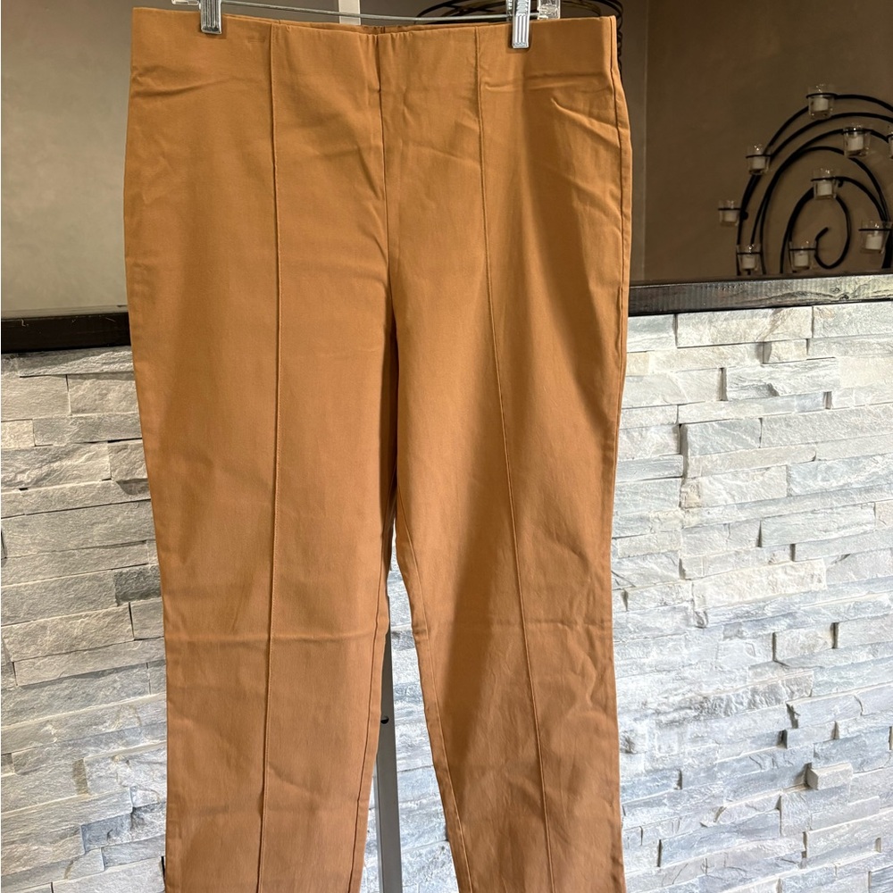 Ruby Rd. Caramel Tan Chinos - Straight Leg